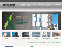 Tablet Screenshot of extherm.sk